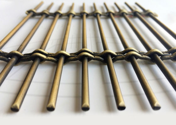 Pirinç Barbekü Bölücü Dekoratif Dokuma Hasır Ekran Kaplama Metal