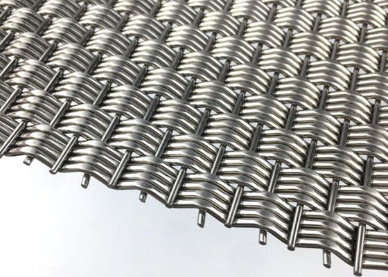 Sert Mimari Dokuma Hasır Paneller Paslanmaz Çelik Eko 4.9mm Kalın
