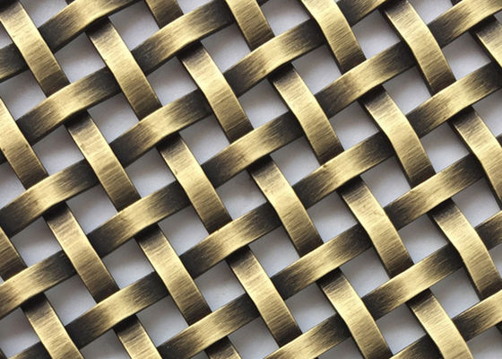 Kırmızı Bakır Çelik Izgara Mesh İç Tasarım Anti Alkali 20m 2.5mm Kalın