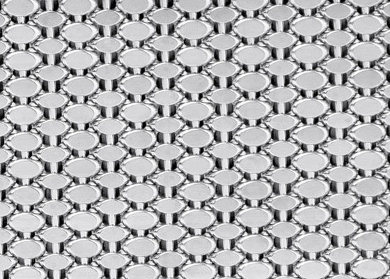 OEM 1.5mm Dekoratif Metal Hasır Ekran 15ft Çelik Tel Kumaş Cephe Mimarisi