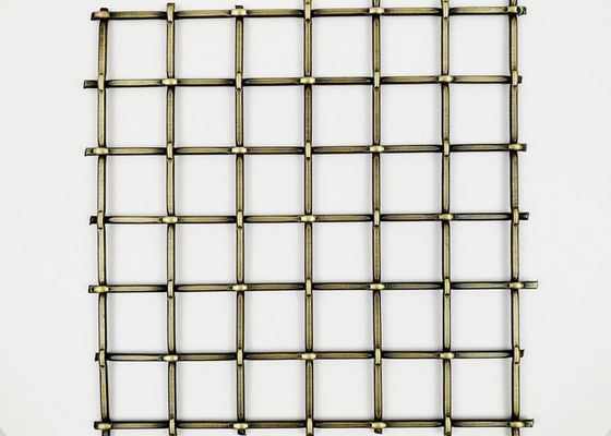 5.5mm Dekoratif Pirinç Izgaralar Paslanmaz Metal Hasır Merdiven Korkulukları