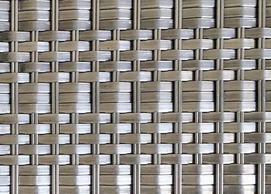 SS316 Deco Metal Mimari Dokuma Hasır Paneller 1.5 X 2mm Çözgü Çapı