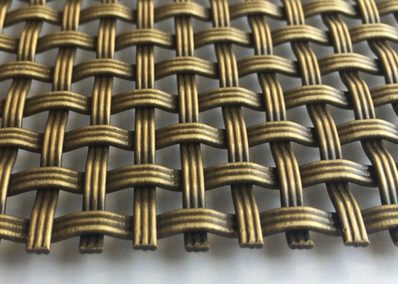 3.2mm ODM Dekoratif Metal Hasır Ekran Tel Izgara Antik Kaplama