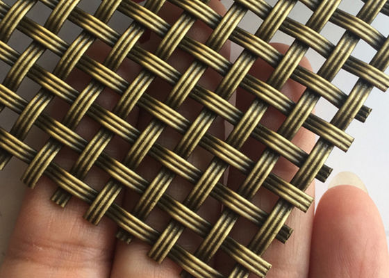3.2mm ODM Dekoratif Metal Hasır Ekran Tel Izgara Antik Kaplama