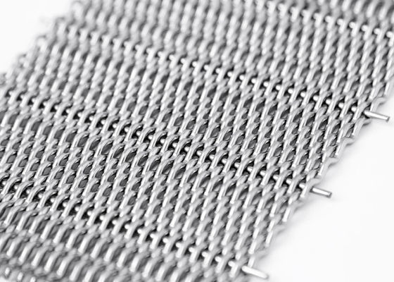 316 Düz Dokuma Paslanmaz Çelik Metal Kumaş Örgü Ekran 2mm Çap L3m