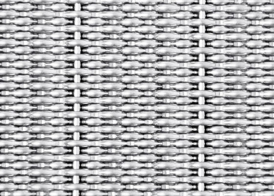 316 Düz Dokuma Paslanmaz Çelik Metal Kumaş Örgü Ekran 2mm Çap L3m