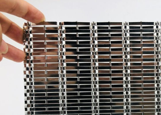 Mimari Paslanmaz Çelik Hasır Kumaş Muhafazalar 2.2mm Çap 2.5m Genişlik