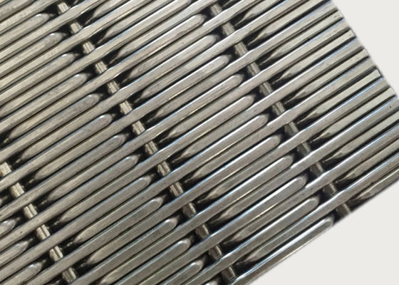 SUS 304 Paslanmaz Çelik Dokuma Hasır Paneller 2mm Çap 17.5mm Çözgü Aralığı