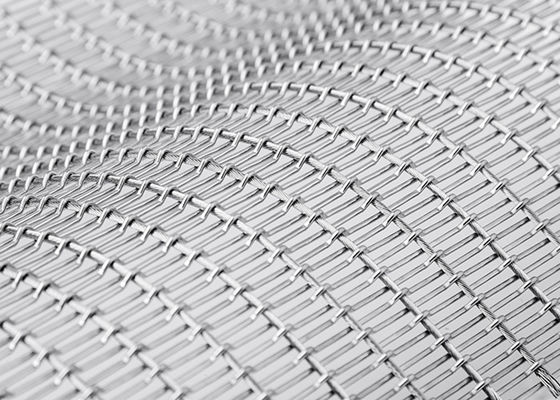 120m Bina Güneşliği Esnek Metal Mesh Antasit Pürüzsüz Yüzey