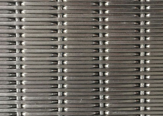 Kıvrımlı 9mm 2m Esnek Metal Hasır Kumaş OEM Asansör İç Duvar Panelleri