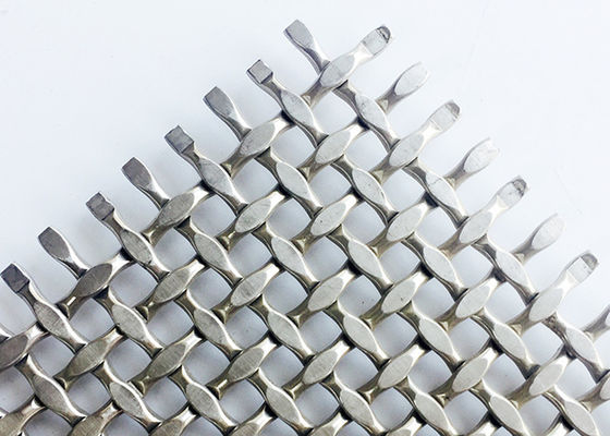 Korkuluk için Doğal Renk Ss316 Metal Dokuma Hasır Dekoratif