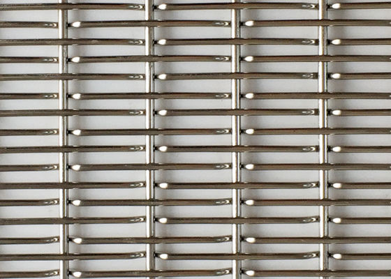Brass Architectural Woven Wire Mesh ISO9001-2015 Tel çapı için sertifikalı 0.02mm-2.03mm Uygulamalar ve Performans