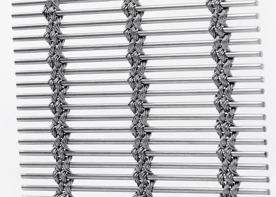 Esnek Kaplama Cephe Metal Mimari Mesh 7mm Kalın Doğal Renk