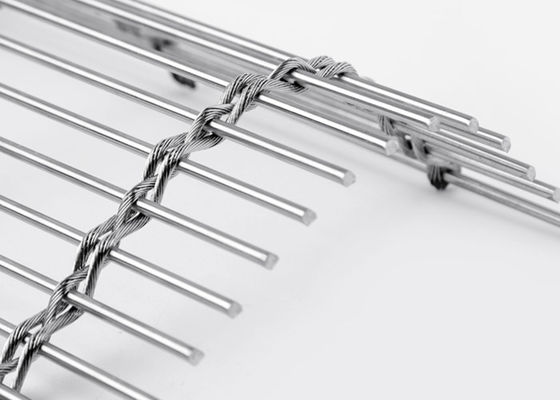 Dokuma Kaplama Metal 120m X 6m Paslanmaz Çelik Mimari Mesh İç Dekorasyon