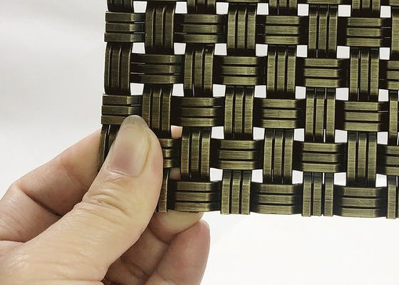 Cephe Kaplama için Antik Pirinç Paslanmaz Çelik Mimari Metal Mesh 1.8mm