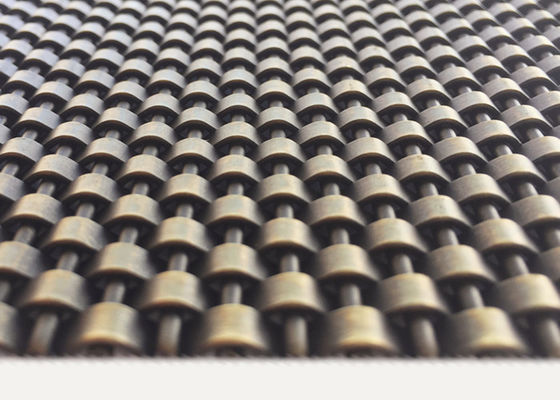 Tavan Kumaş için 4mm Mimari Metal Hasır Paslanmaz Çelik Bronz Renk