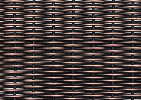 Duvar Kaplamaları İçin Antik 6mm Mimari Dokuma Metal Hasır Bakır Ss Dekoratif