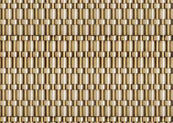 0% Asansör Duvarı İçin Mimari Metal Hasır Bakır Tel Dekoratif Panel Açma