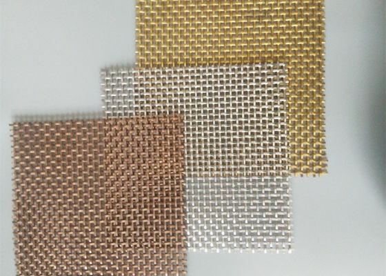 Dolap Kapıları İçin Dokuma Metal Paneller 3.2mm Paslanmaz Çelik Kıvrımlı Hasır