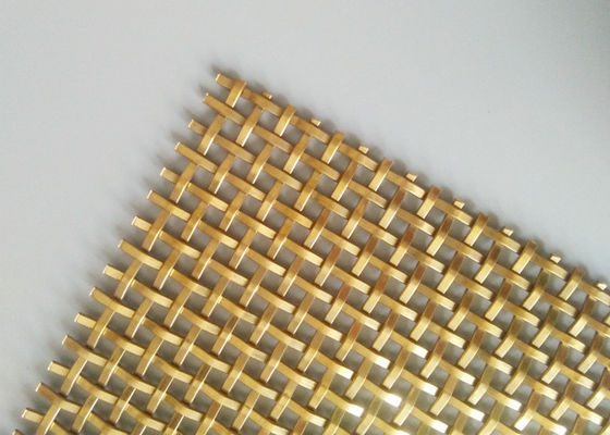 Dolap Kapıları İçin Dokuma Metal Paneller 3.2mm Paslanmaz Çelik Kıvrımlı Hasır