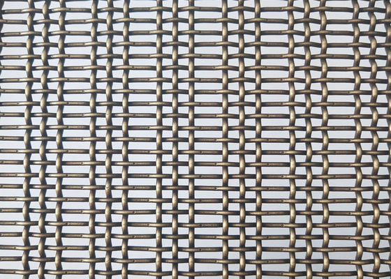 Bronz Renkli 3.6mm Paslanmaz Çelik Kıvrımlı Hasır Dekoratif Dokuma
