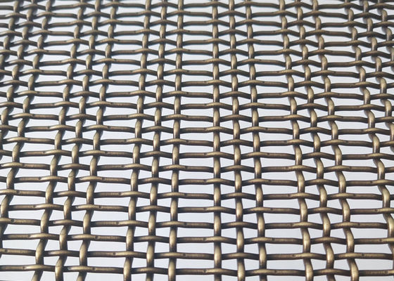 Bronz Renkli 3.6mm Paslanmaz Çelik Kıvrımlı Hasır Dekoratif Dokuma
