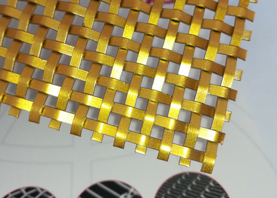 Kabine için Paslanmaz Çelik 2.5mm Dekoratif Dokuma Hasır Paneller