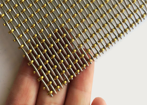 3.2mm Pirinç Boncuk Dekorasyon Kilidi Kıvrım Hasır Dokuma Merdiven Korkuluk