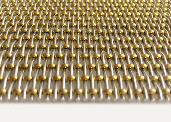 3.2mm Pirinç Boncuk Dekorasyon Kilidi Kıvrım Hasır Dokuma Merdiven Korkuluk