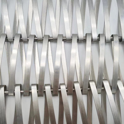 Paslanmaz Çelik 0.5mm Helical Tel Ağı Bölme Perde için