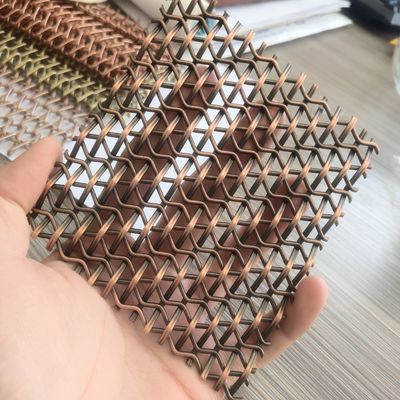 5mm Warp Pitch Dekoratif Tel Ağı Izgaraları Mükemmel Stil Ve Fonksiyon Dolap Kapıları