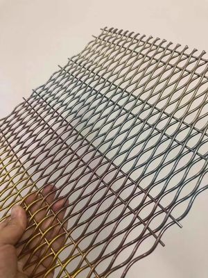 18mm Warp Pitch Alüminyum Dekoratif Kabine Kapıları için Tel Ağı Izgaraları