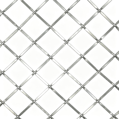 İç Bölme Duvar Tavan Cephe Dekorasyonu İçin Dekoratif Elmas Ağ Mimari Metal Mesh